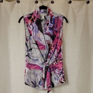 Floral Sleeveless Women's Top